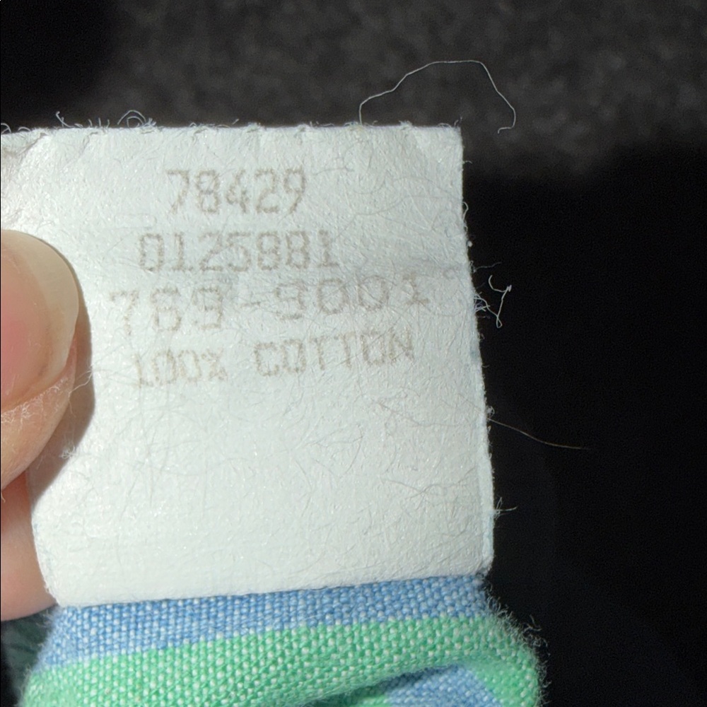 OshKosh B'gosh Kids Overalls with Green and Blue Stripes - Picture 7 of 7